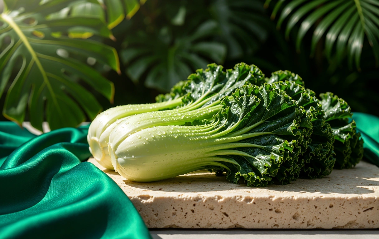 Fresh tropical greens representing nutritional clarity